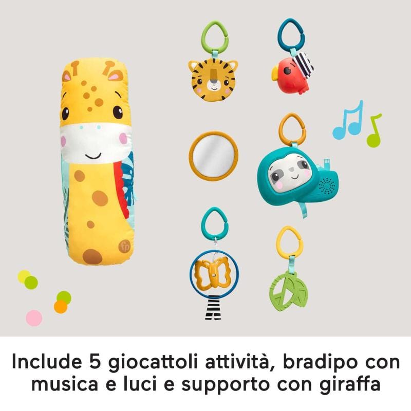 Tappeti e palestre gioco Fisher Price Palestrina Sensoriale Cuccioli della Natura 3 in 1