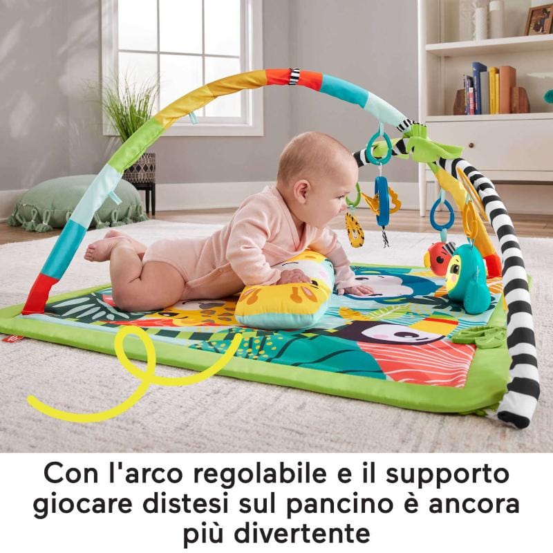 Tappeti e palestre gioco Fisher Price Palestrina Sensoriale Cuccioli della Natura 3 in 1