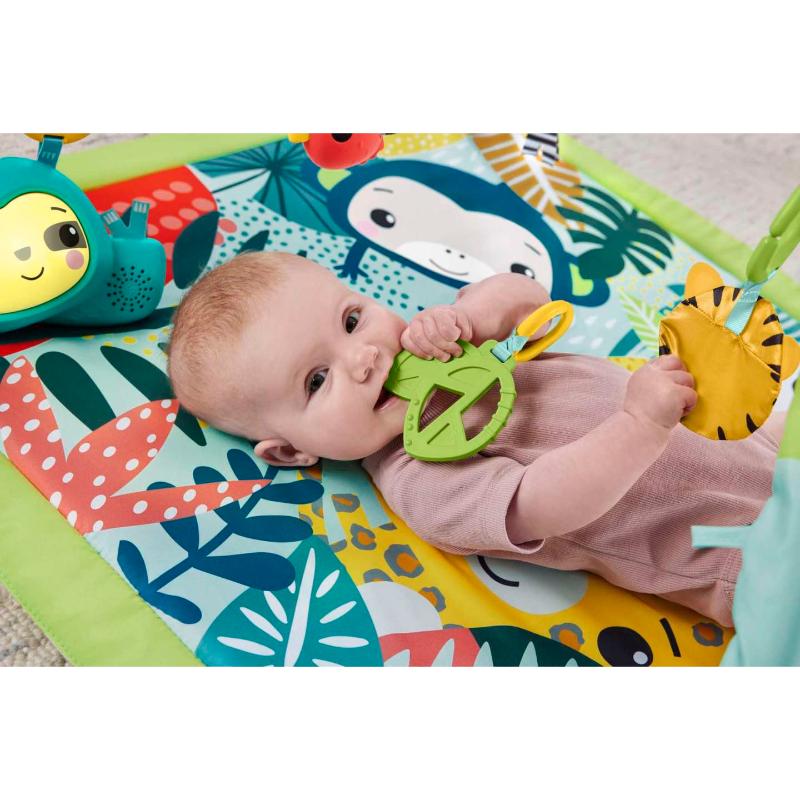 Tappeti e palestre gioco Fisher Price Palestrina Sensoriale Cuccioli della Natura 3 in 1