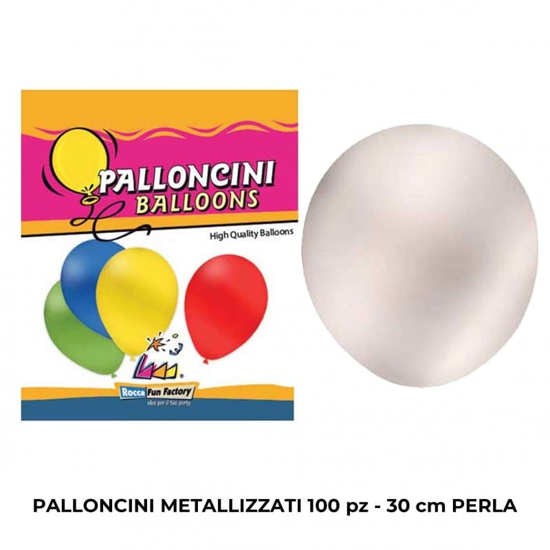 Party Palloncini Metallizzati Perla 100pz 30cm - Balloons Palloncini Metallizzati Perla 100pz 30cm - Balloons