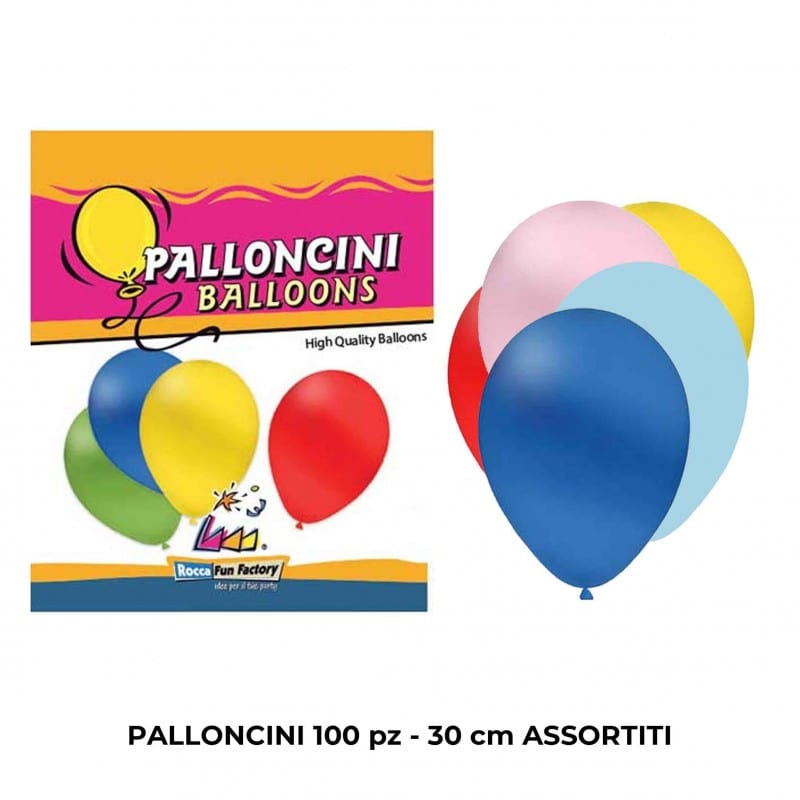 Party Palloncini di Gomma Bianco 100pz 30cm - Balloons Palloncini di Gomma Bianco 100pz 30cm - Balloons