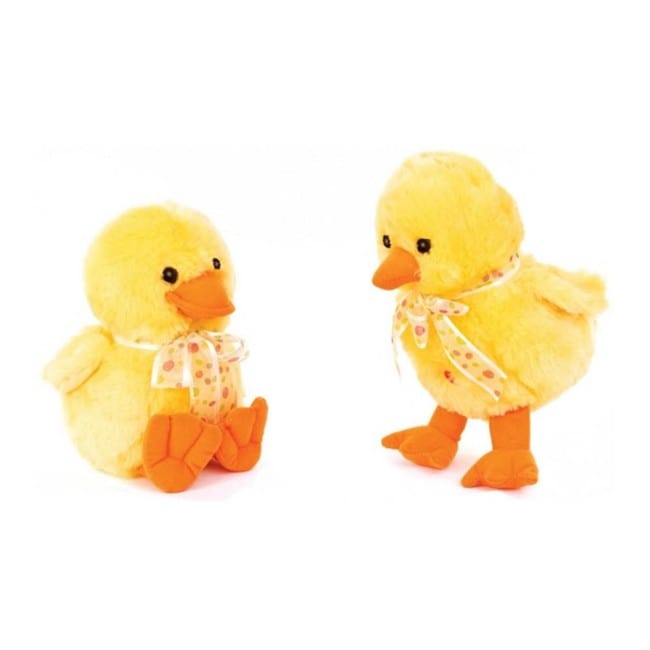 Peluche Peluche Paperotto Giallo 30cm con Fiocco Peluche Paperotto Giallo 30cm con Fiocco