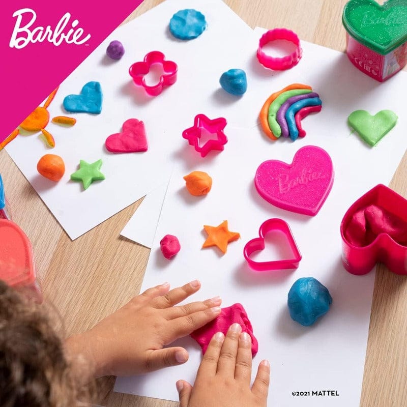 Barbie Plastilina Glitter Dough set 5 Vasetti Lisciani The Toys Store