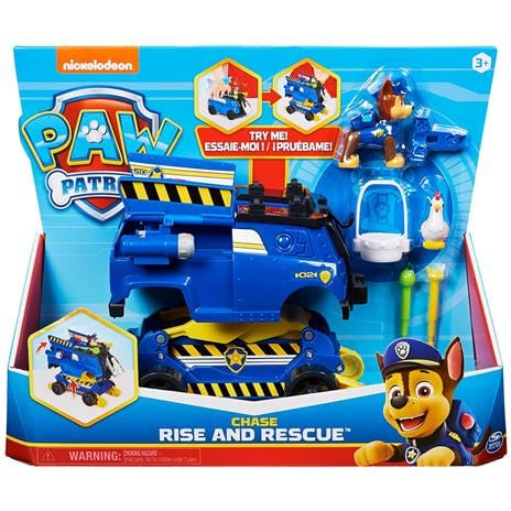 Paw Patrol Veicoli Trasformabili con Personaggio Rise and Rescue