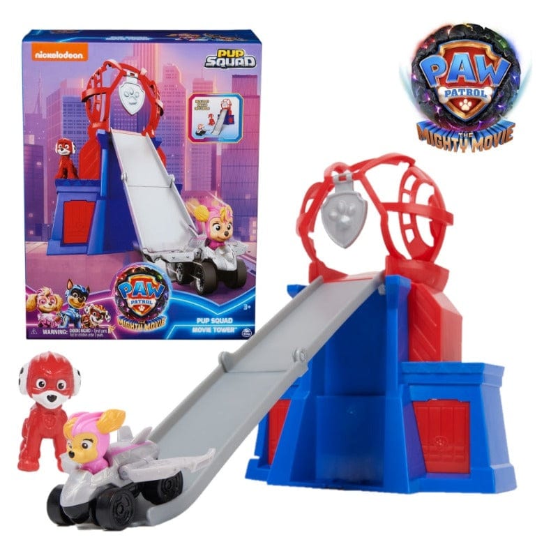 Paw Patrol il Film, Playset Torre con Personaggio e Veicolo – The Toys Store