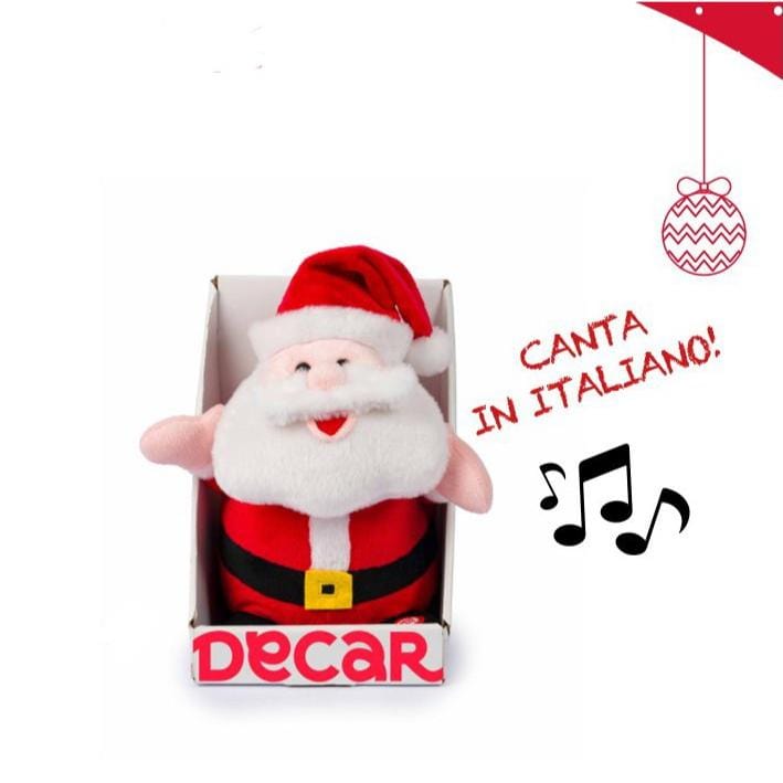 Babbo Natale Danzante E Cantante 30cm - Pupazzo Animato Con Musica E Passi Di Ballo - Giocattolo Natalizio Per Bambini