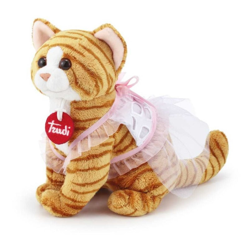 peluche Trudi Peluche Gattino Tigrato con Vestito Trudi Peluche Gattino con Vestito - The Toys Store