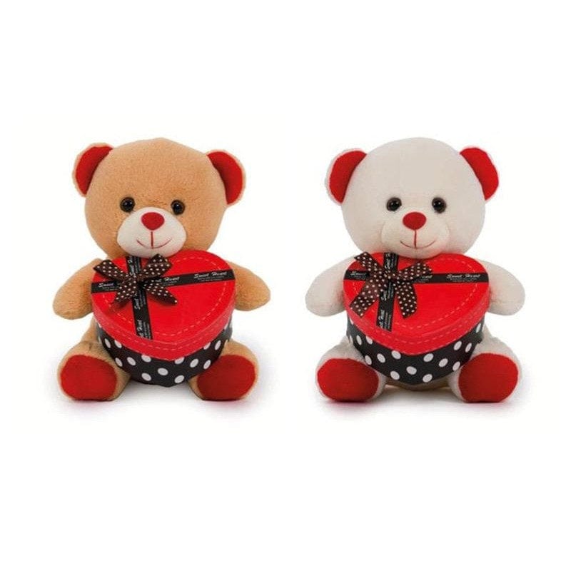 Peluche Peluche Orsetto 20cm con Scatola Cuore ideale per San Valentino Peluche Orsetto 20cm con Scatola Cuore ideale per San Valentino