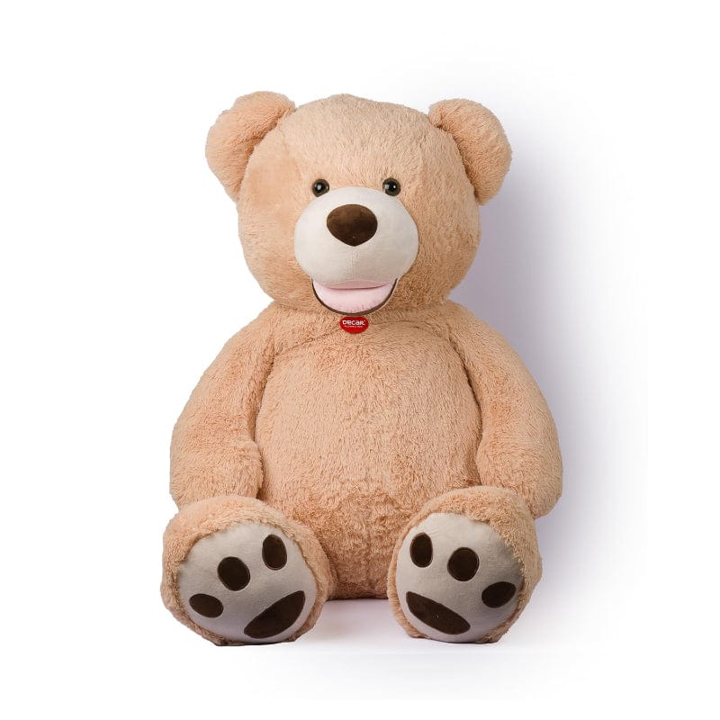 peluche Peluche Orso Gigante 150cm con Zampe Ricamate Colore Beige - Decar Peluche Orso Gigante 150cm con Zampe Ricamate Colore Beige - Decar
