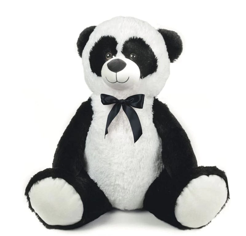 Peluche Peluche Panda Seduto 55cm Imbottitura Extra