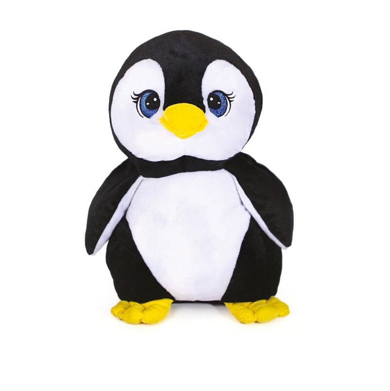 Peluche Peluche Pinguino 60cm Occhi Glitter e Imbottitura Extra