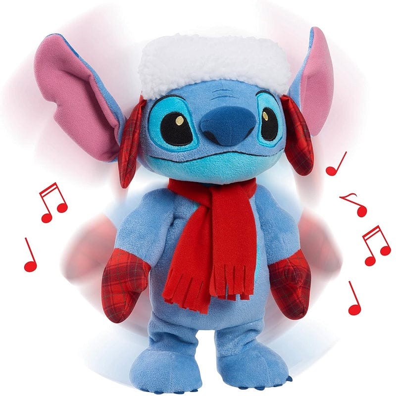 Peluche Disney Stitch Peluche 35cm che Balla con Musica Natalizia Disney Stitch Peluche 35cm che Balla con Musica Natalizia