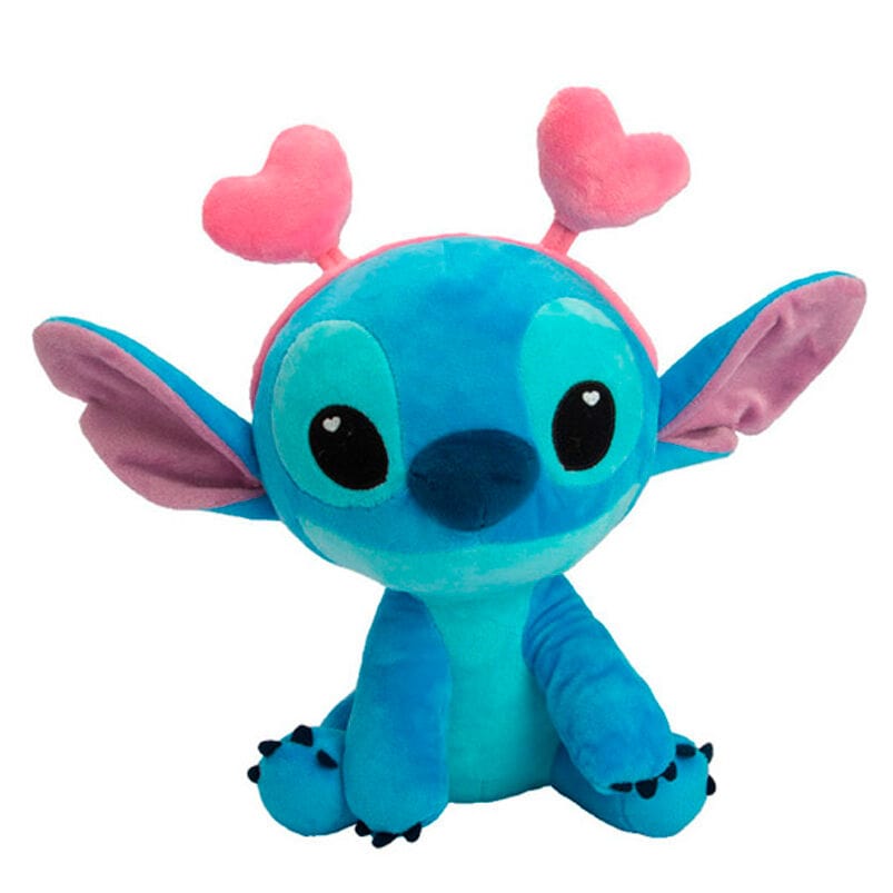 Peluche Peluche Stitch con Cuoricini 25cm Licenza Ufficiale Peluche Stitch con Cuoricini 25cm Licenza Ufficiale