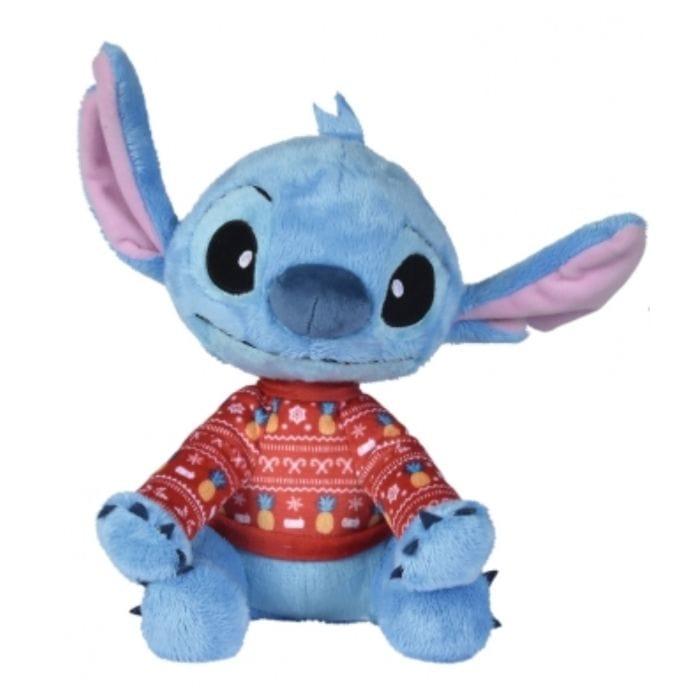 Peluche Peluche Stitch 25cm con maglioncino a tema Natalizio Peluche Stitch 25cm con maglioncino a tema Natalizio