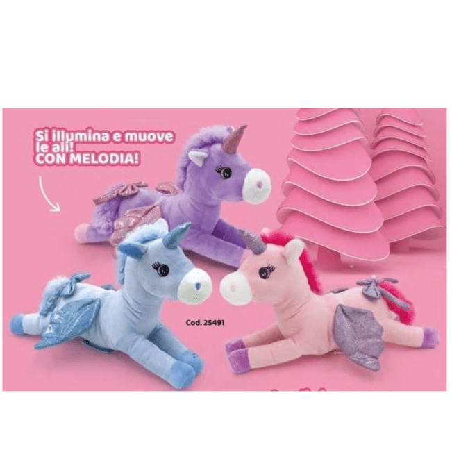 Peluche Peluche Unicorno Interattivo con Suoni e Movimento delle Ali Peluche Unicorno Interattivo con Suoni e Movimento delle Ali