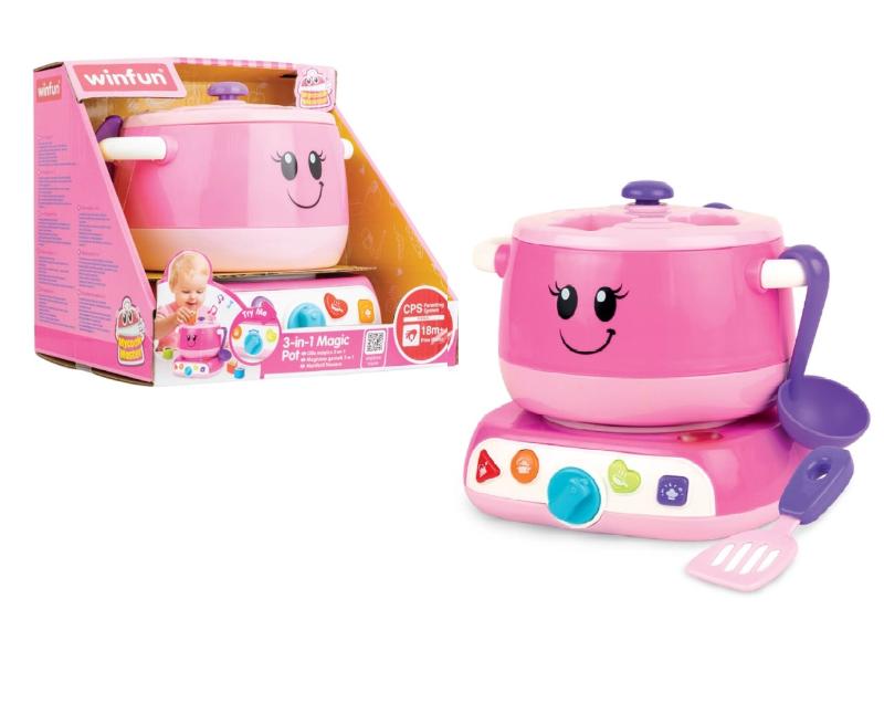 Cucina Giocattolo Pentola Magica Luci Suoni, Gioco per bambini a partire da 18Mesi