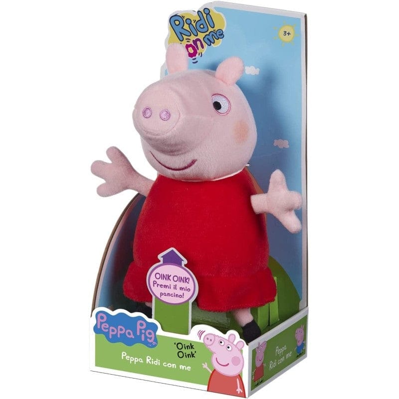 Peppa Pig Ridi con Me, Peluche Interattivo che Ride e Muove il Naso