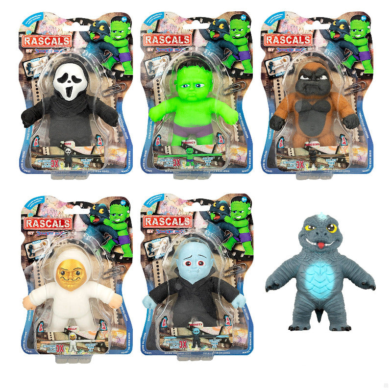 Action figure Mostri Super Stretch Allungabili, Personaggi Mostruosi da 20cm