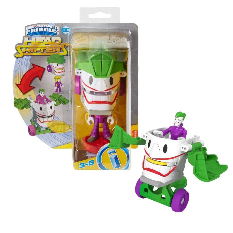Action Figures DC Super Friends Personaggi Trasformabili in Veicoli
