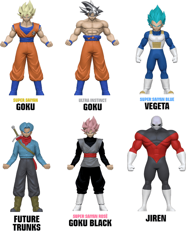 Action figure Dragon Ball Monster Flex, Personaggi Allungabili
