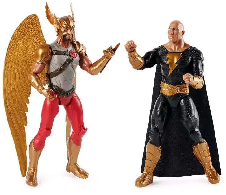 Action figure Dc Black Adam set 2 Personaggi da 30cm Articolati