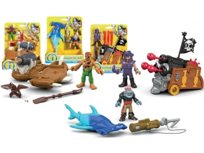 Action Figures Imaginext Pirati, Personaggi con Accessori Assortiti