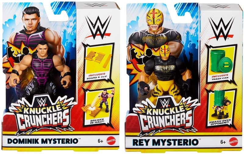 Action figure WWE Action figure Knuckle Crunchers con Accessori WWE Action figure Knuckle Crunchers con Accessori