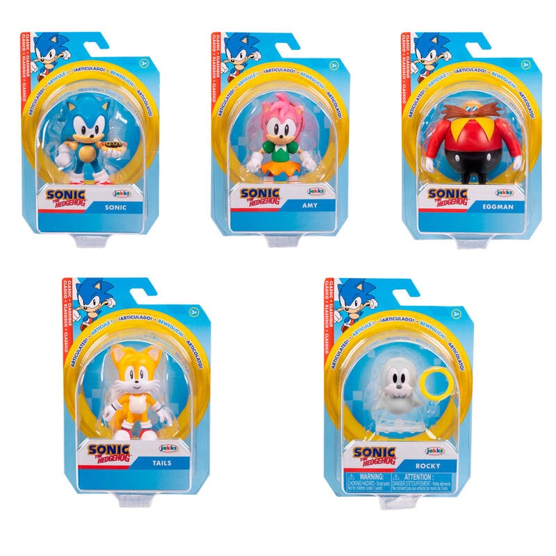 Action Figures Sonic personaggi articolati da 6 cm in Assortimento Sonic personaggi articolati da 6 cm in Assortimento