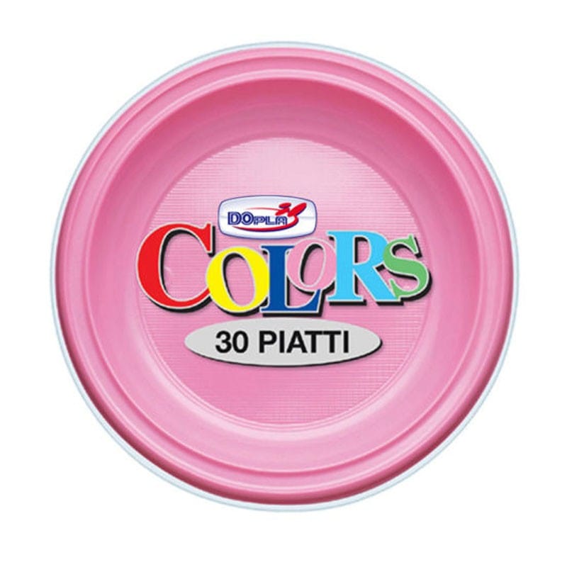 Party - Dolciumi Piatti Piani Azzurro 25pz - Dopla Colors Piatti Piani Azzurro 25pz - Dopla Colors