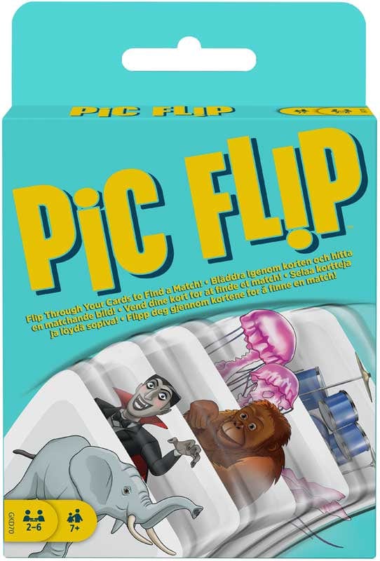 Giochi di società Pic Flip Gioco di Carte Mattel
