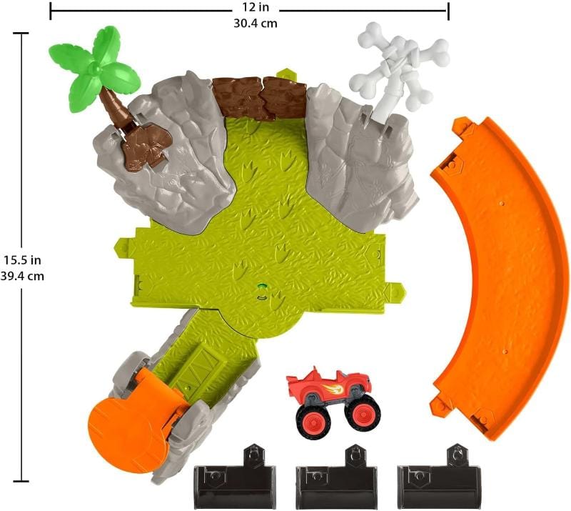 macchinine Blaze Pista da Corsa Slam & Soar, 3 modalità di gioco - Fisher Price