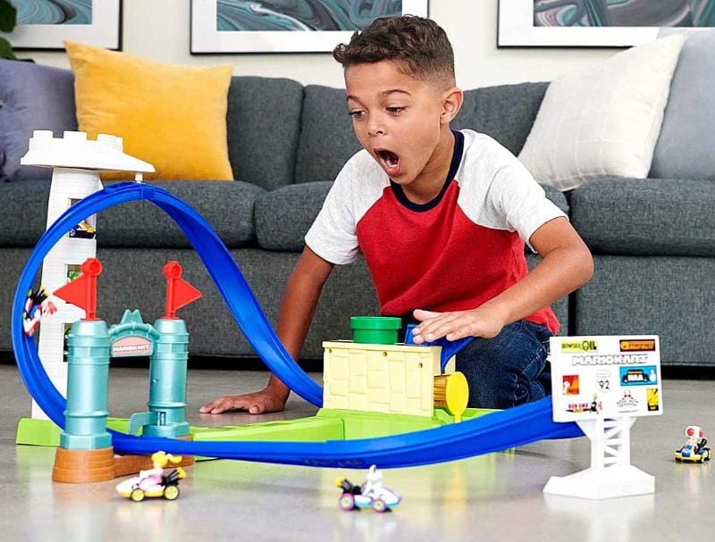 Hot Wheels Pista Sfida in Circuito di Mario Kart Hot Wheels -Mattel