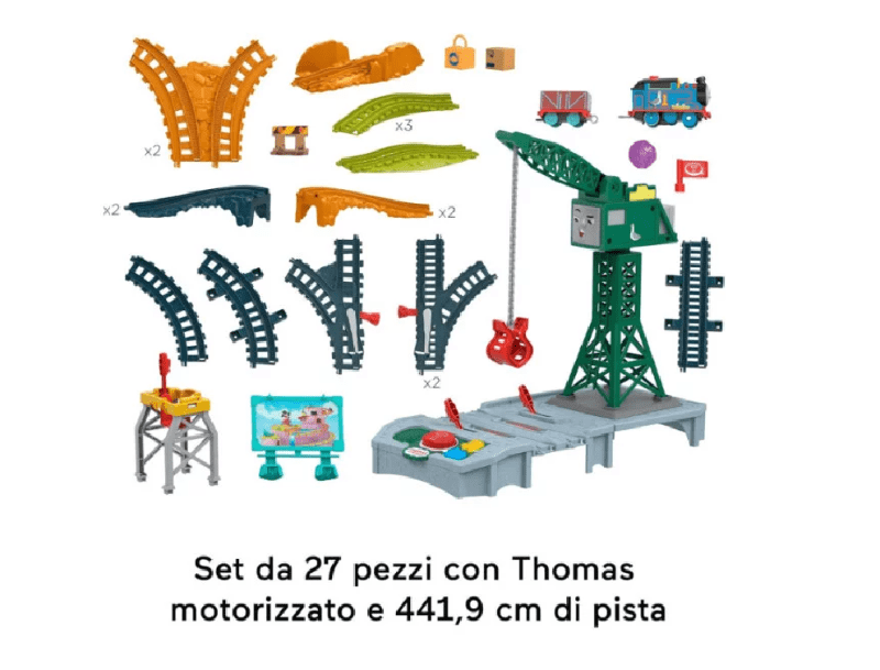 Pista Elettrica Il Trenino Thomas pista Motorizzata I Suoni di Sodor Cranky Delivery Il Trenino Thomas pista Motorizzata I Suoni di Sodor 