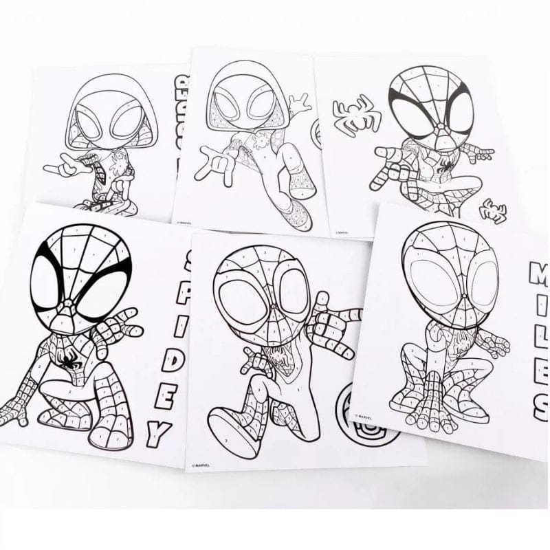 Giocattoli artistici e da disegno Pittura con i Numeri, set per dipingere di Spidey e Bluey +3 Anni Pittura con i Numeri, set per dipingere di Spidey e Bluey +3 Anni
