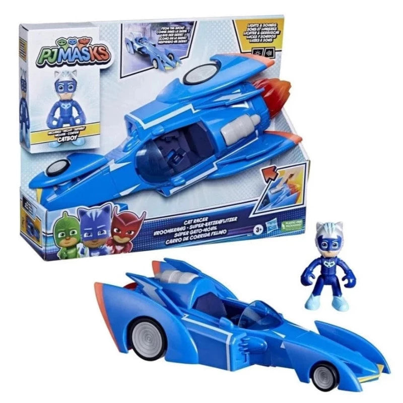 Pj Masks Cat Racer, Veicolo Gattoboy con Luci e Suoni