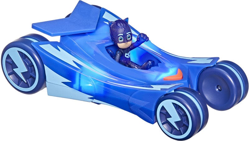 personaggi Televisivi e dei Cartoni animati Pj Masks Veicoli con Luci, Super Pigiamini Catmobile con Catboy