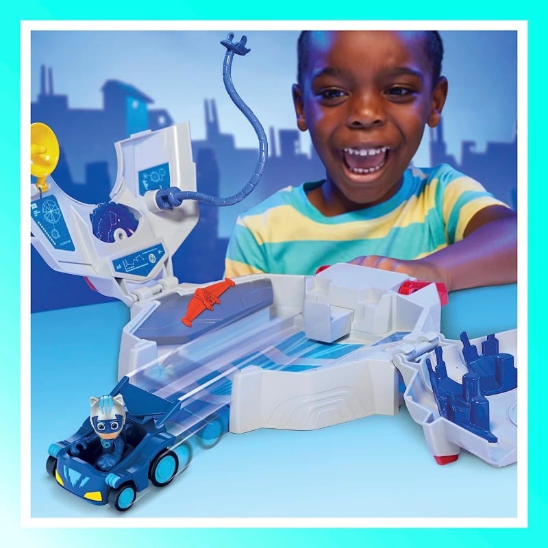 Quartier Generale Pj Masks, Super Pigiamini Playset trasportabile