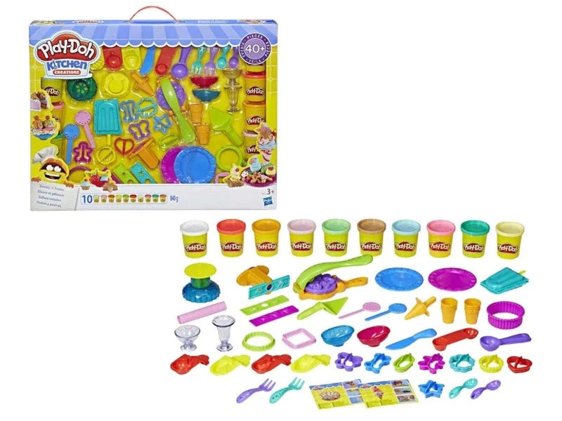 Play Doh Kitchen Creation, Playset Pasta Modellabile con 40 Accessori