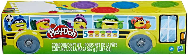 Plastilina Play Doh Back to School, set 5 Vasetti di Plastilina