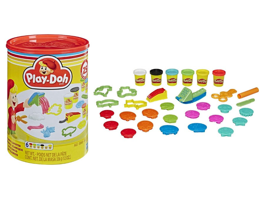 Plastilina Play-Doh Classic, Grande Kit con 6 Vasetti e più di 25 Accessori