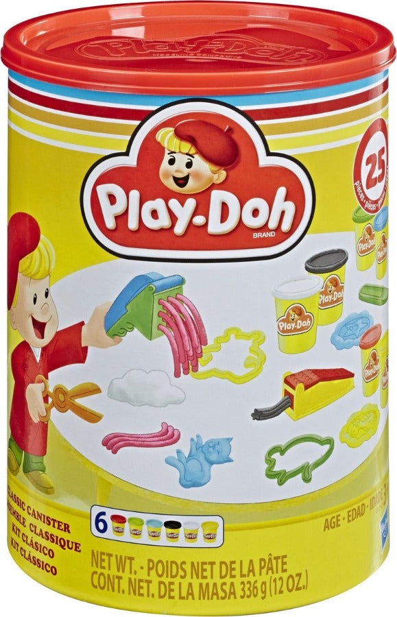 Plastilina Play-Doh Classic, Grande Kit con 6 Vasetti e più di 25 Accessori