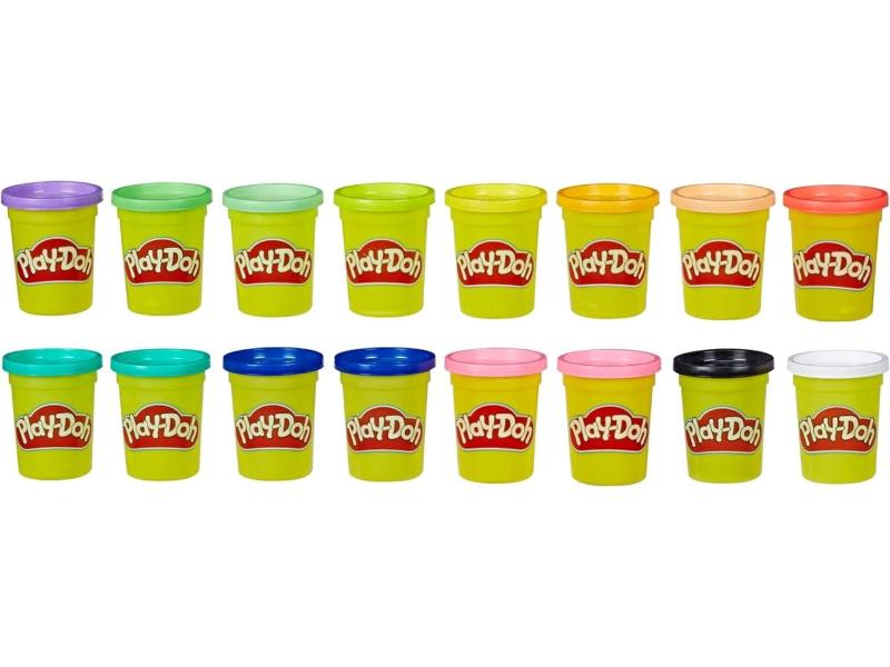 Plastilina Play Doh Mega Metro, Plastilina in 16 Colorazioni