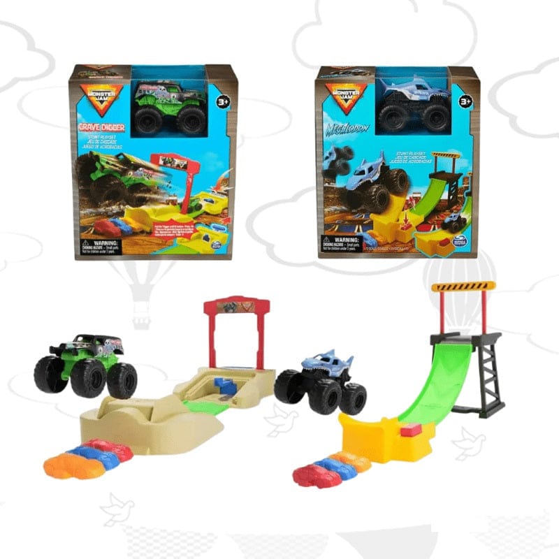 Playset Pista Monster Jam con Veicolo Track in scala 1:72 assortimento Spin Master