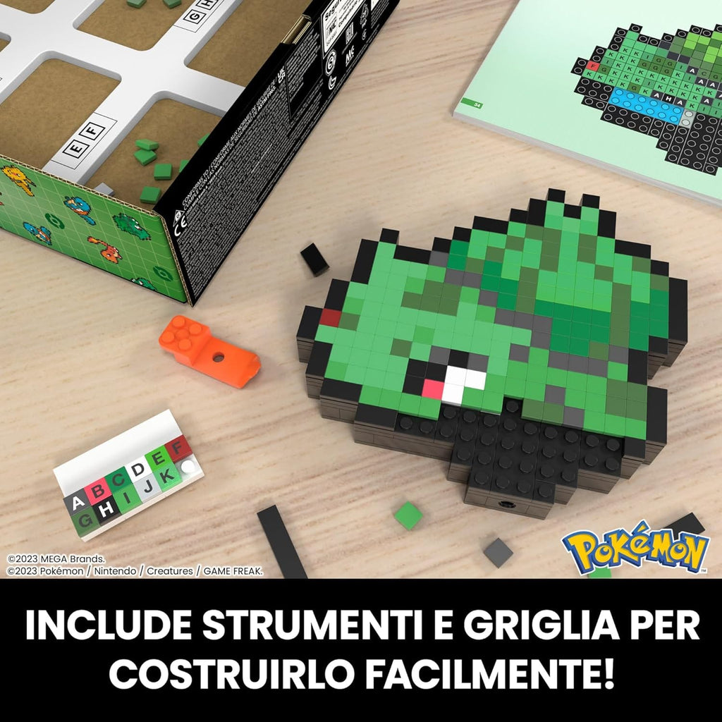 pokemon Pokémon Pixel Art, set da costruire con 323 pezzi stile retrò con personaggi da esporre Pokémon Pixel Art, set da costruire con 323 pezzi stile retrò con personaggi da esporre
