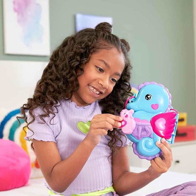 Bambole, playset e giocattoli Polly Pocket- Borsetta Cavallucci Marini Playset 2 in 1 Polly Pocket- Borsetta Cavallucci Marini Playset 2 in 1