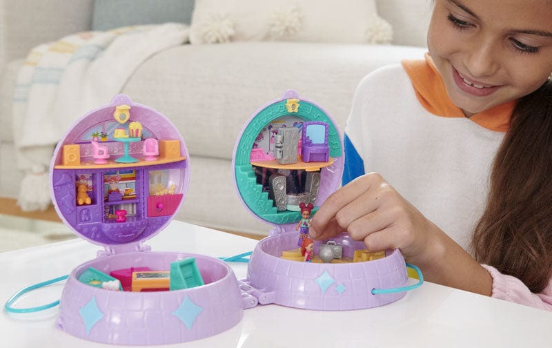 Bambole Polly Pocket Playset Pattinaggio in Discoteca