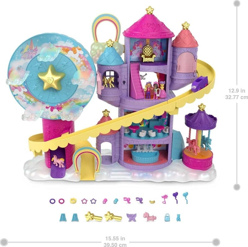 Bambole Polly Pocket Grande playset Luna Park Arcobaleno