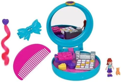 Polly Pocket Micro Clip Beauty, Playset con Bambola e Pettine