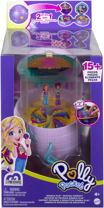 Bambole Polly Pocket Playset Pattinaggio in Discoteca