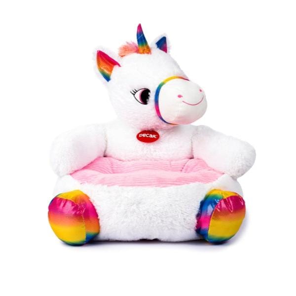 Orsacchiotti Poltroncina in Peluche 50 cm Orsetto e Unicorno